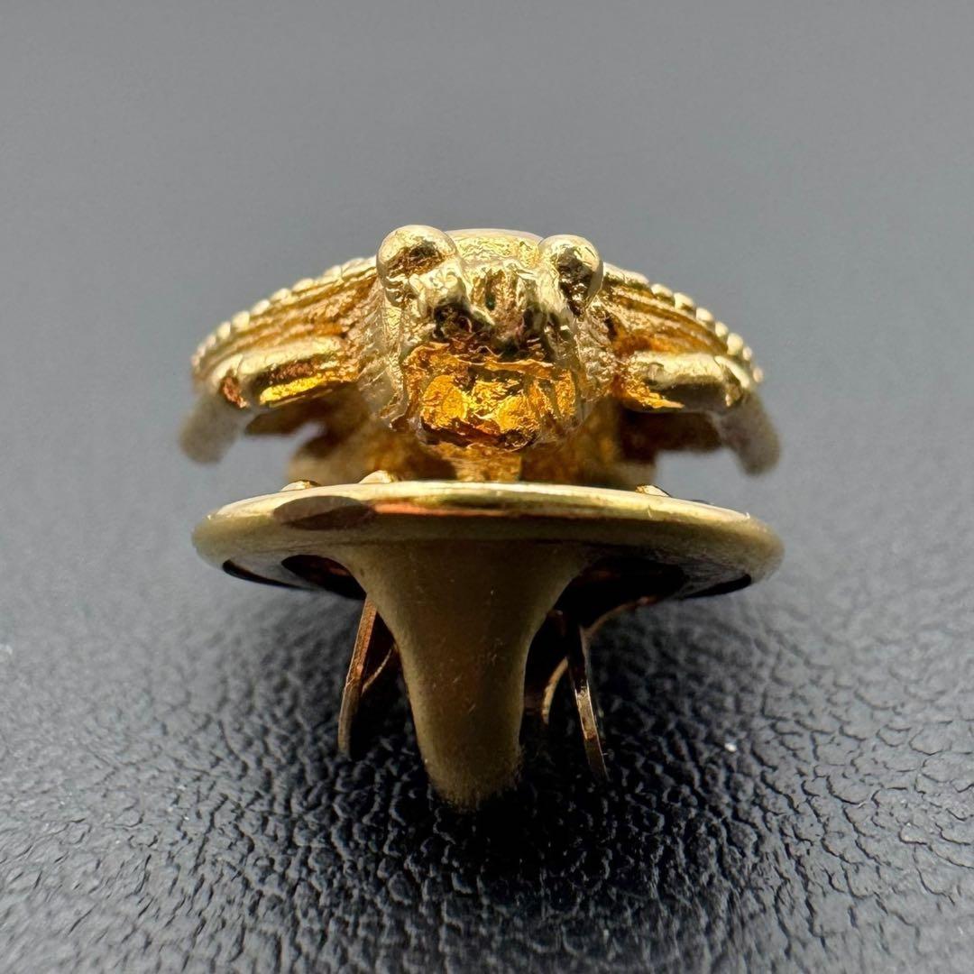 美品 Dior クリスチャンディオール ミツバチ ピンバッジ 蜂 ゴールド