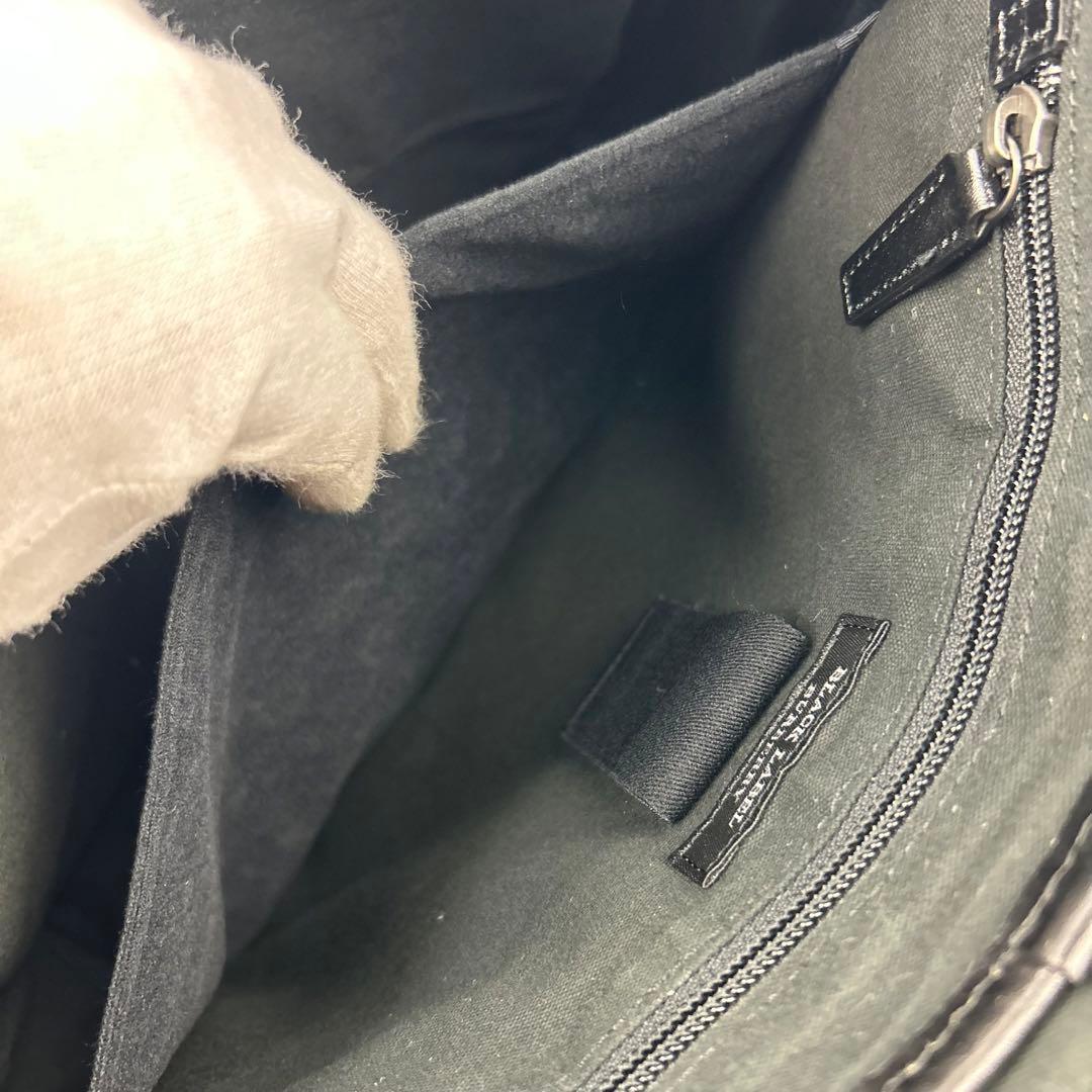 【美品】バーバリーブラックレーベル　ショルダーバッグ レザー　チェック　ロゴ金