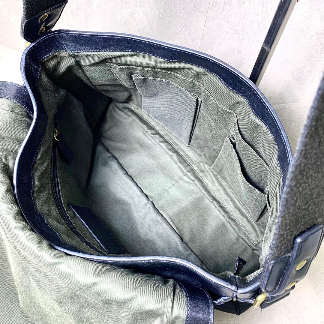 希少 COACH オールドコーチ メンズ メッセンジャーバッグ 本革 A4◎