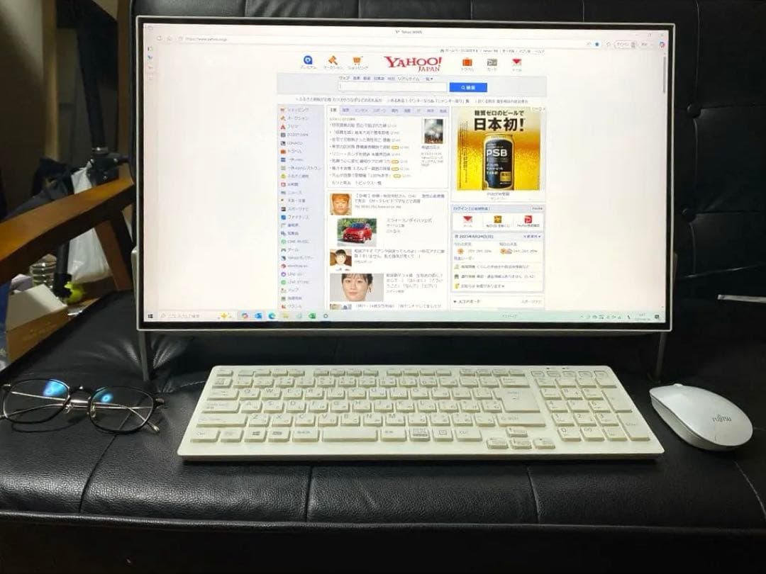 完動品　富士通　大画面デスクトップPC Windowsデスクトップ　パソコン