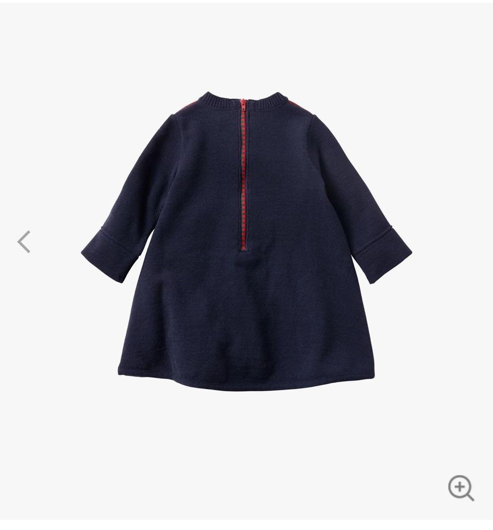 美品　ファミリア　80 チェック柄ワンピース