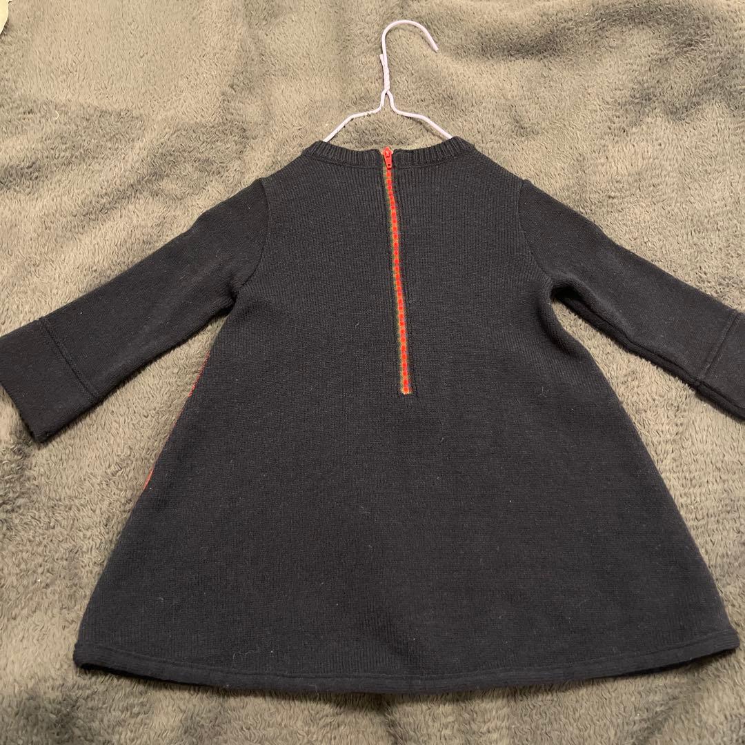 美品　ファミリア　80 チェック柄ワンピース