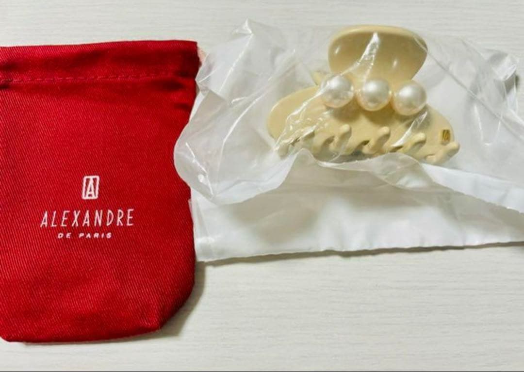 再入荷ラスト1点❣️【新品未開封】アレクサンドル完売品パールクリップ　S ベージュ