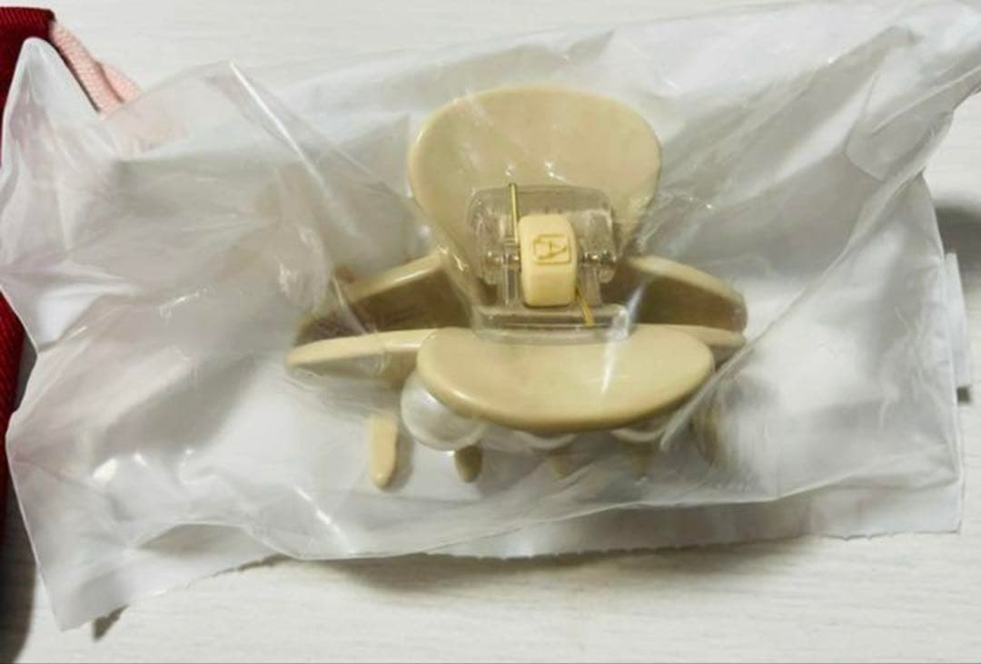 再入荷ラスト1点❣️【新品未開封】アレクサンドル完売品パールクリップ　S ベージュ