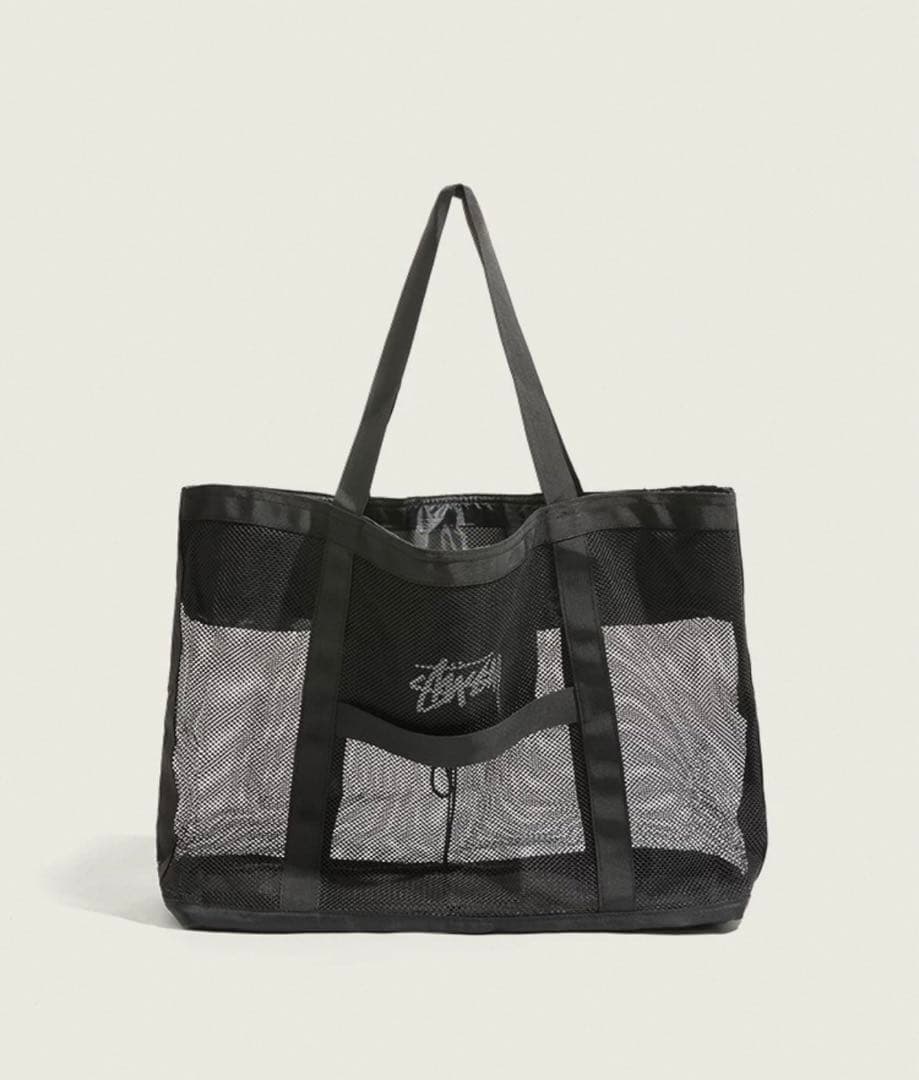 【お買い得！】STUSSY メッシュトート　新品　未使用　プールバック　大容量