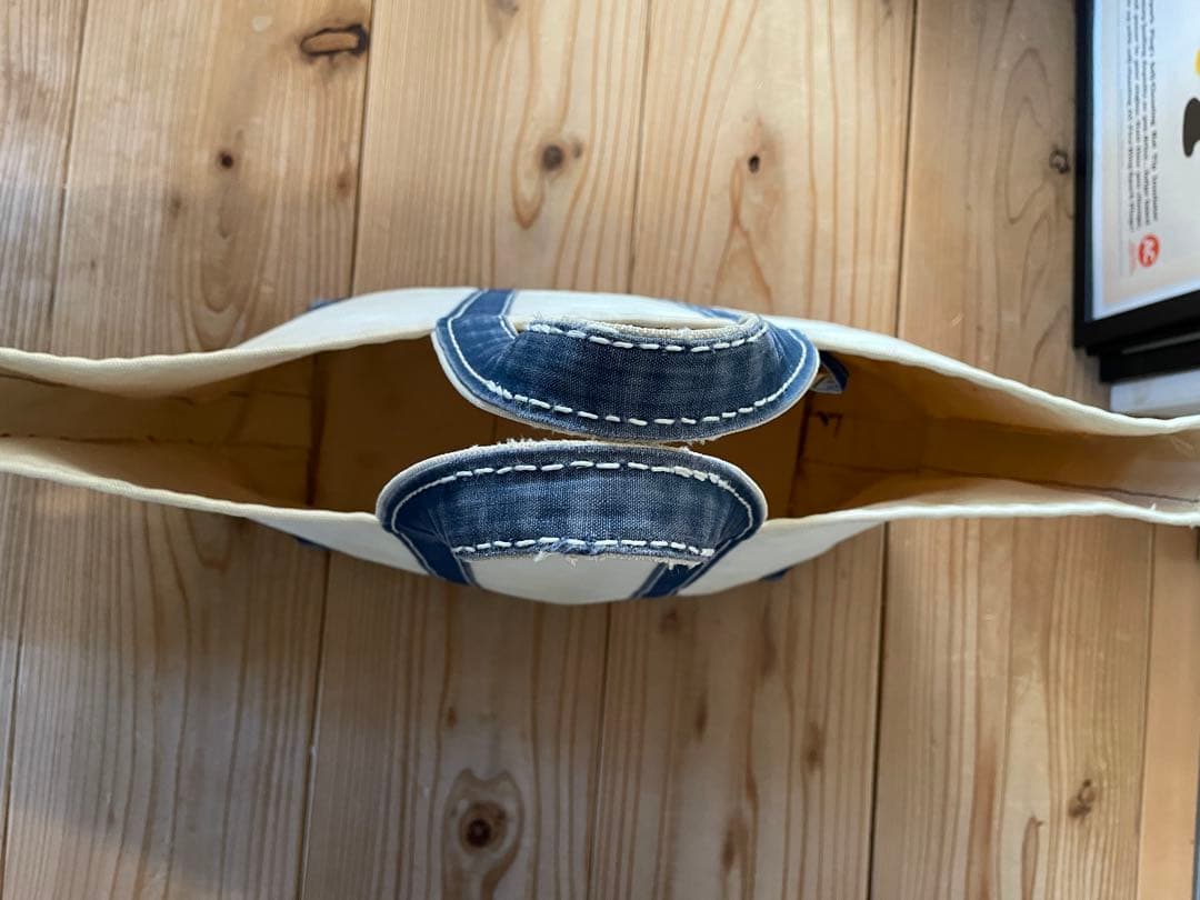 希少70s サイドタグL.L.Bean トートバッグネイビーLサイズ ギザタグ