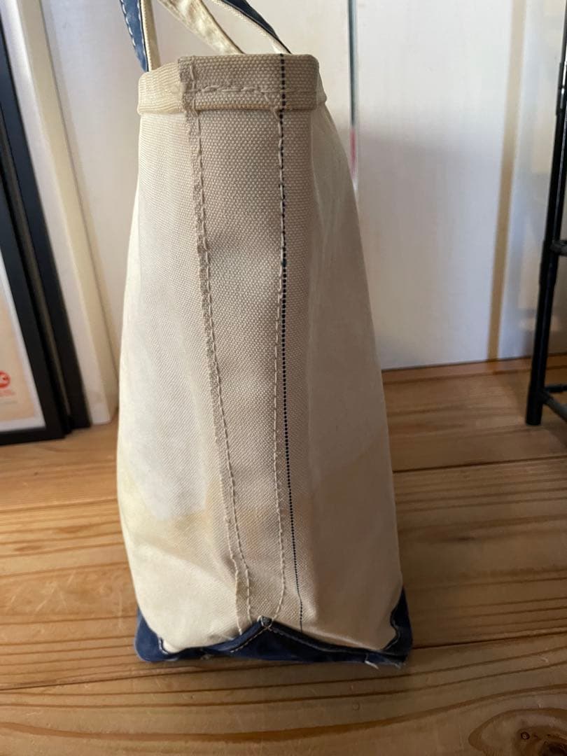 希少70s サイドタグL.L.Bean トートバッグネイビーLサイズ ギザタグ