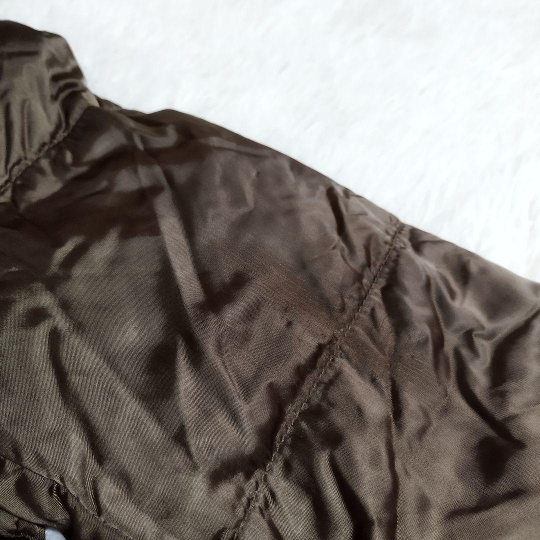 18190✨プラダスポーツ フォックスファー フレアダウンコート カーキ