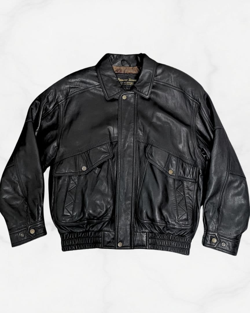 【sushi】90sレザージャケットG-1 ヴィンテージ ブラック