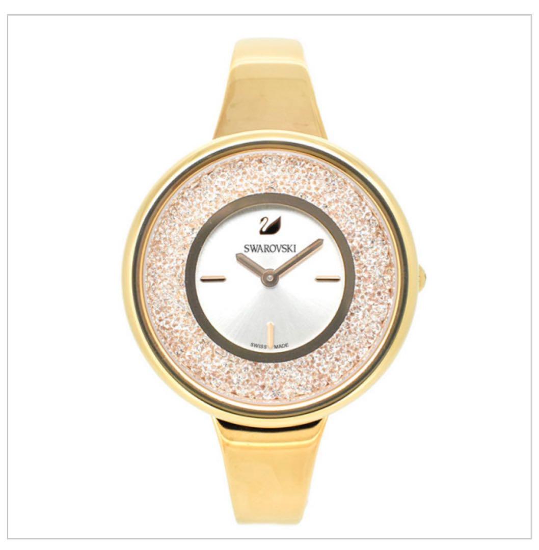 【本日限定、最終お値下げ補足あり】Swarovskiローズゴールド腕時計