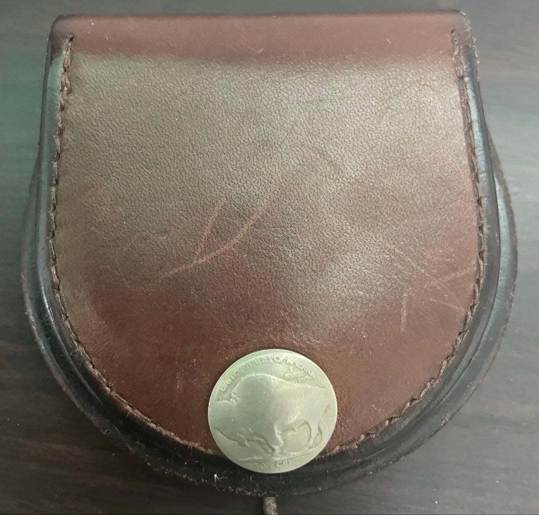 ゴローズ goro's 丸型小銭入れ (焦げ茶)