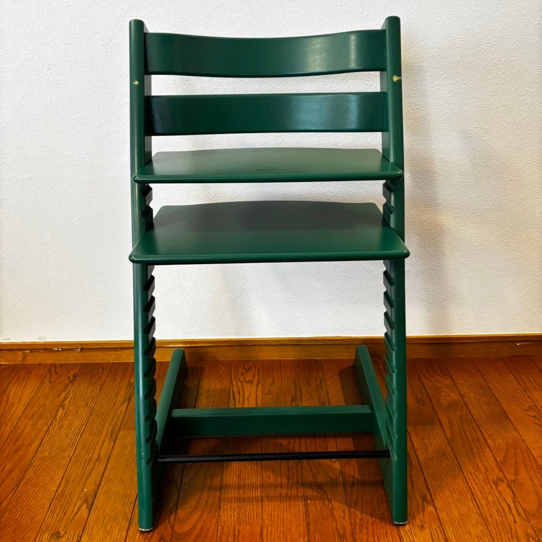 ストッケ　トリップ トラップ　ベビーチェア+ベビーセット　フォレストグリーン