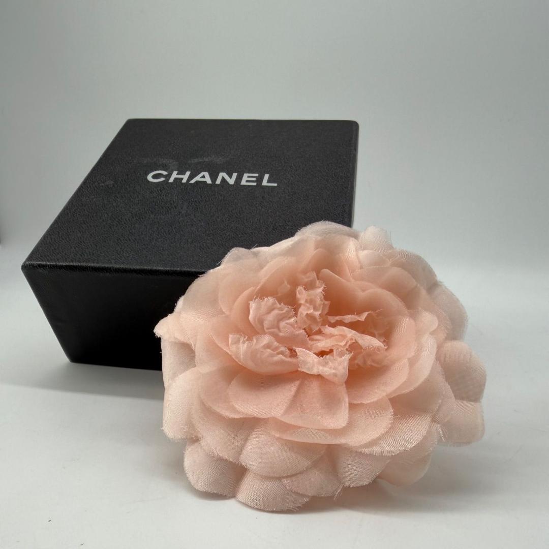 18214✨CHANEL シャネル 花 カメリア コサージュ ピンク