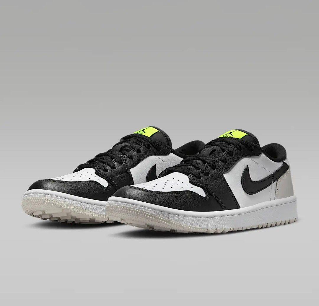 NIKE AIR JORDAN 1 LOW GOLF ブラック ボルト 28