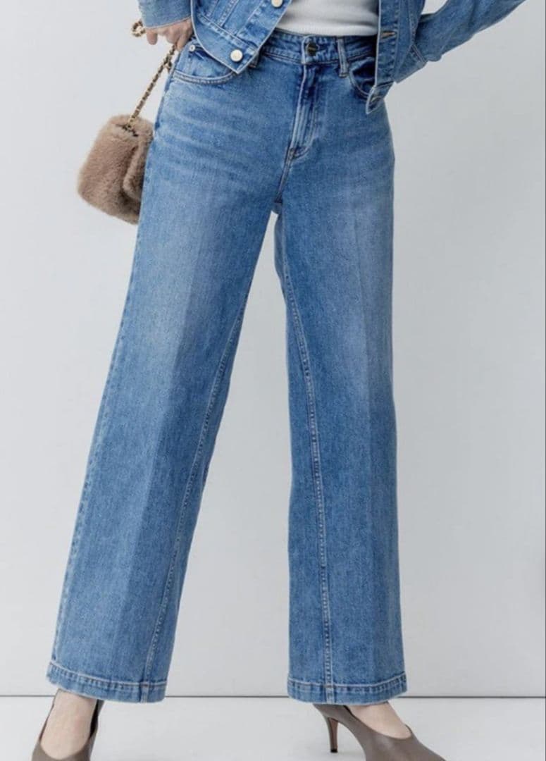 美品 大きいサイズ✨ RED CARD 23区 デニムワイドパンツ 44 近年