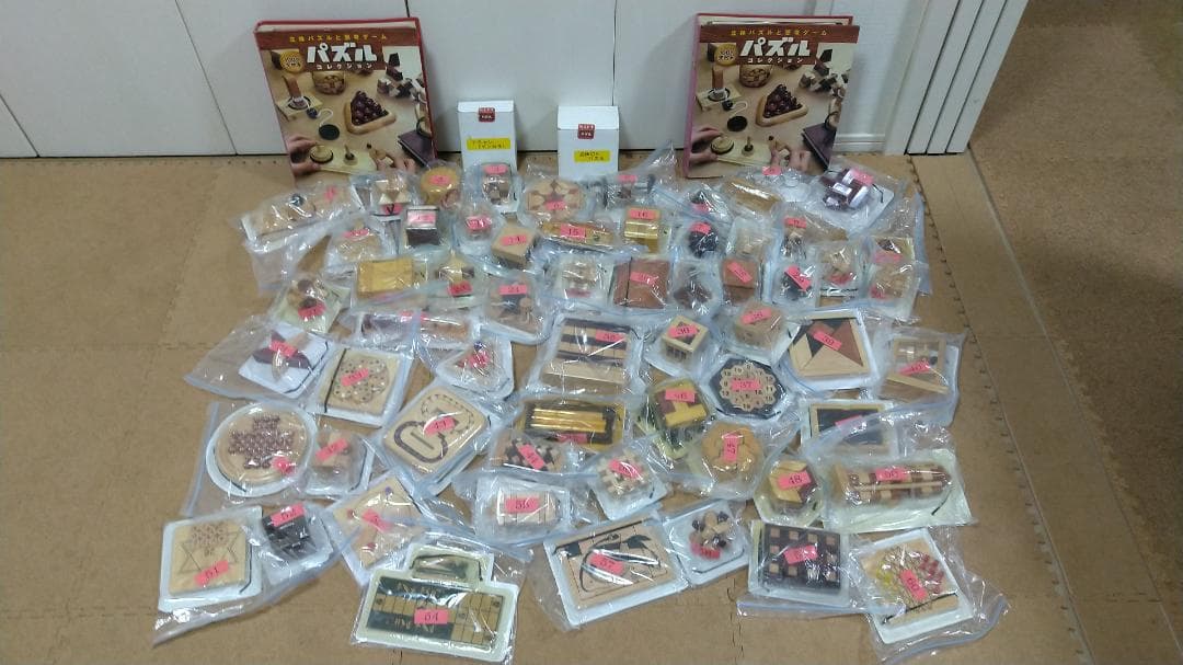 ①アシェット パズルコレクション 1～60 ＋2＝62個