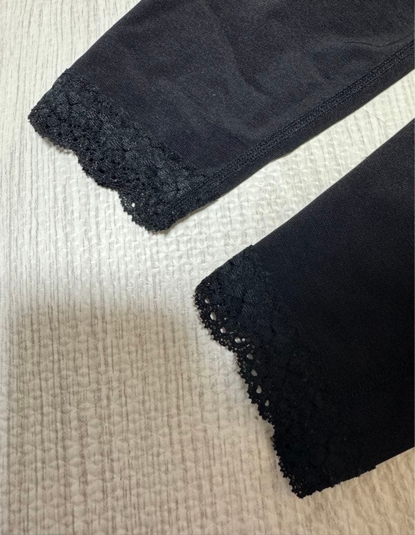 サラマシェリ　サイドファスナー付 オープンクロッチ ニーロング ガードル