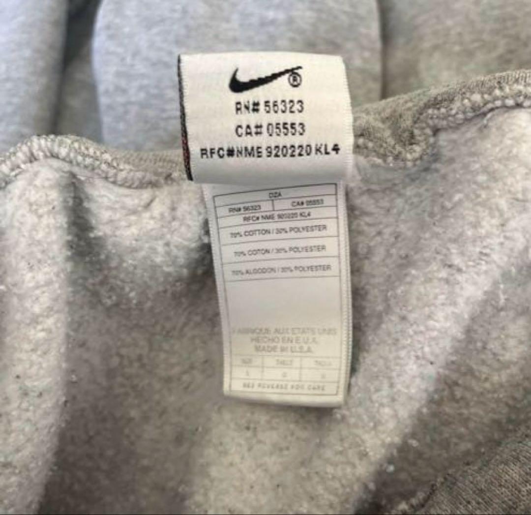 ✨希少美品✨90s ナイキ　パーカー　usa製 銀タグ　グレー　オールドナイキ
