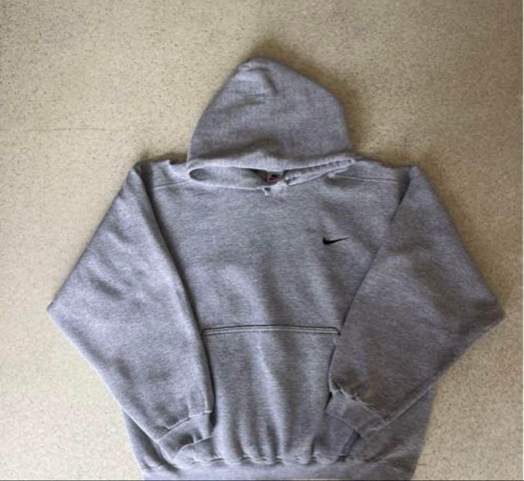 ✨希少美品✨90s ナイキ　パーカー　usa製 銀タグ　グレー　オールドナイキ
