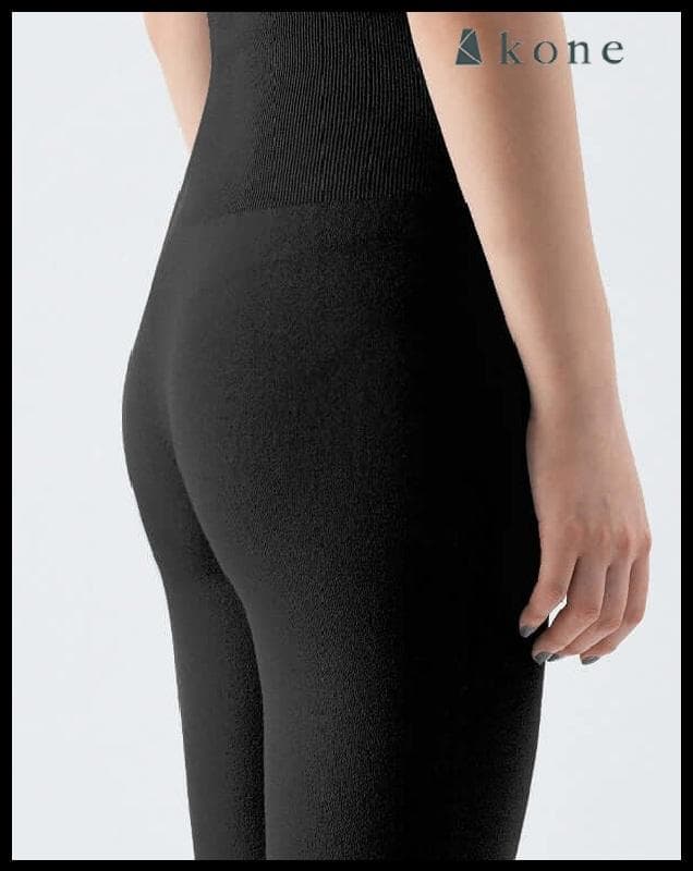 佐藤繊維×早坂香須子コラボ/kone/マユハダインナー 腹巻ロングレギンス 黒
