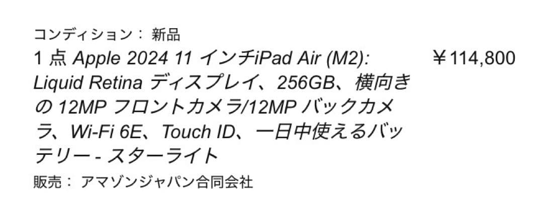 iPad Air M2 11インチ 256 Apple Pencil Pro