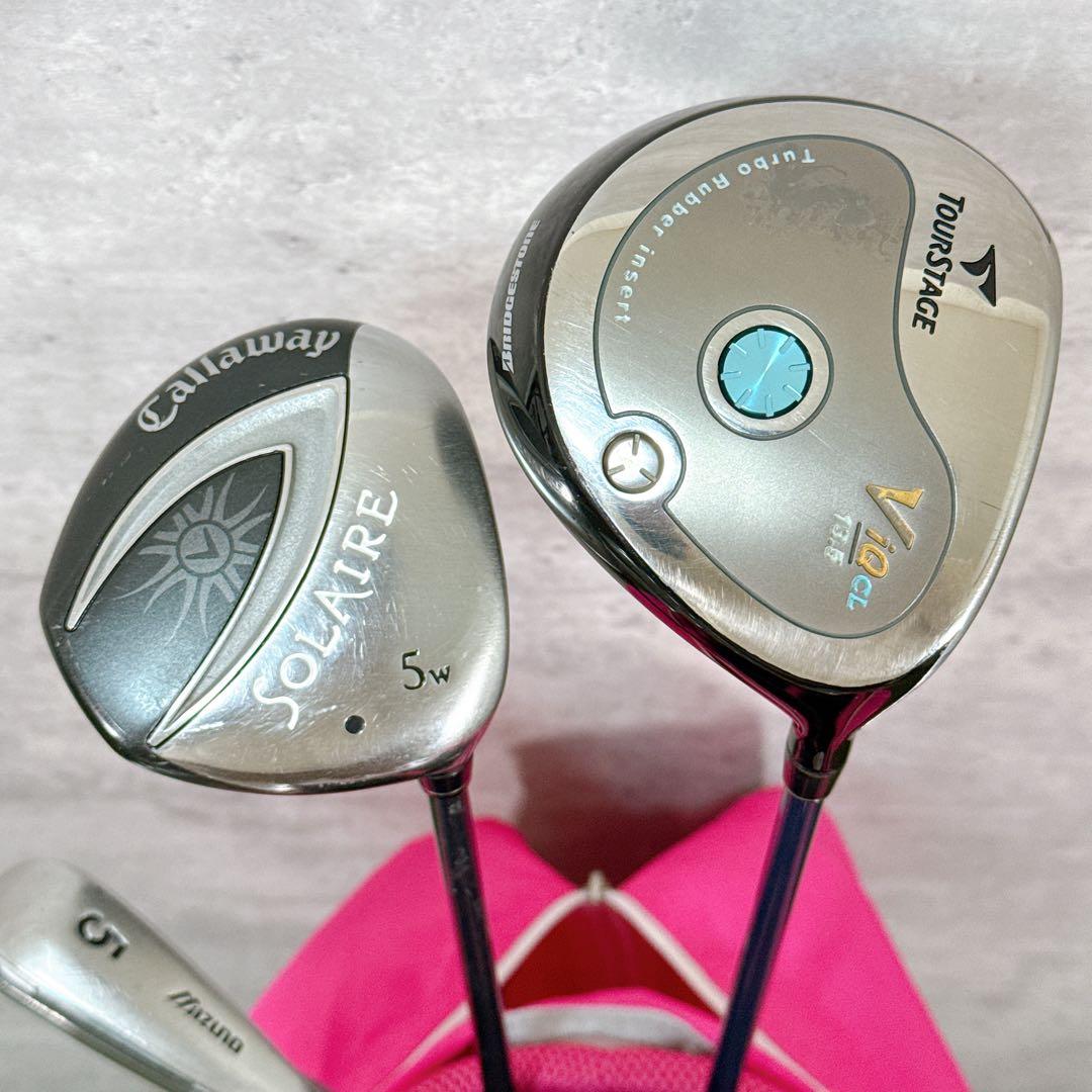 ゴルフクラブセット レディース ツアーステージ キャロウェイ 8本 【K440】