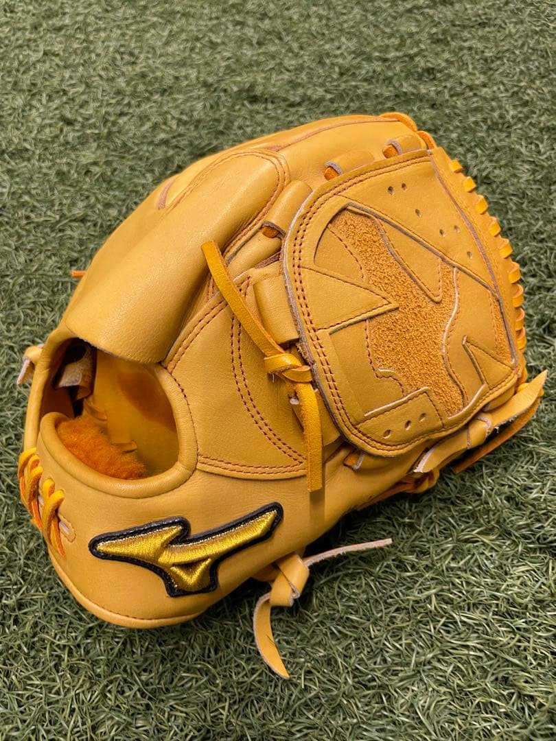 ミズノプロ 硬式オーダーグラブ オレンジ 岸モデル