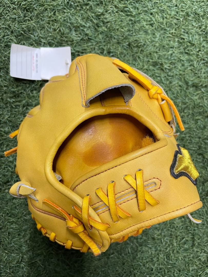 ミズノプロ 硬式オーダーグラブ オレンジ 岸モデル