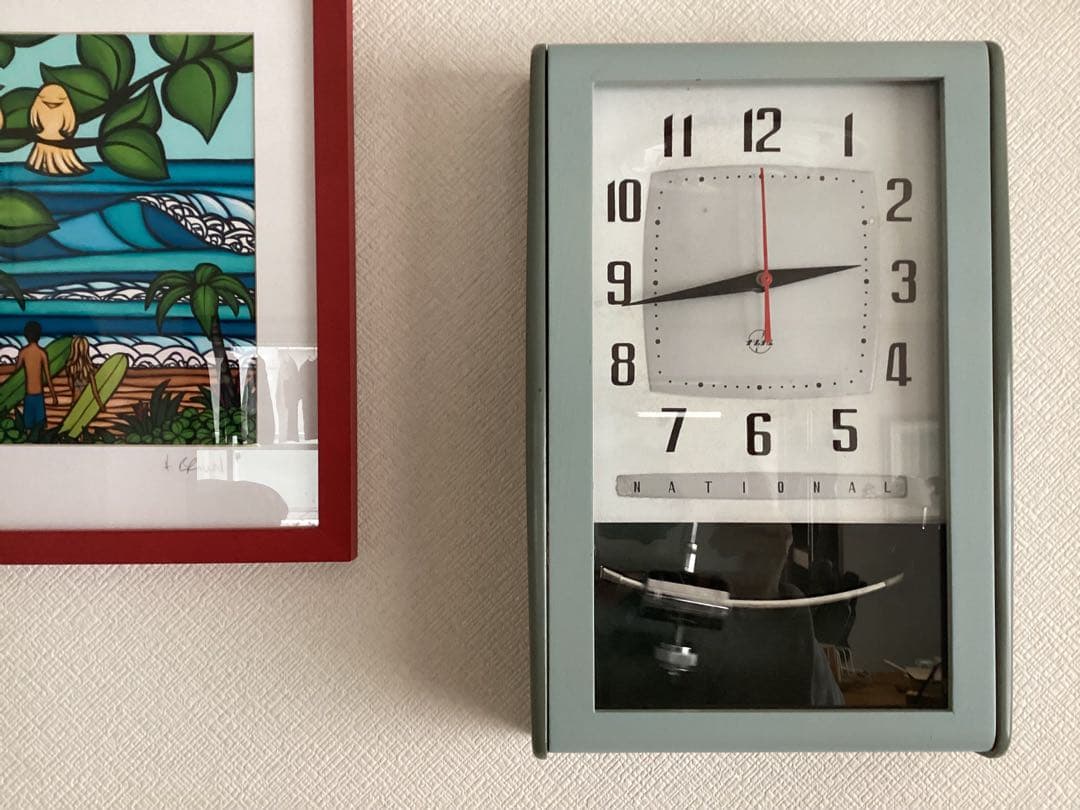 National(現Panasonic)電磁式振り子時計　昭和30年代