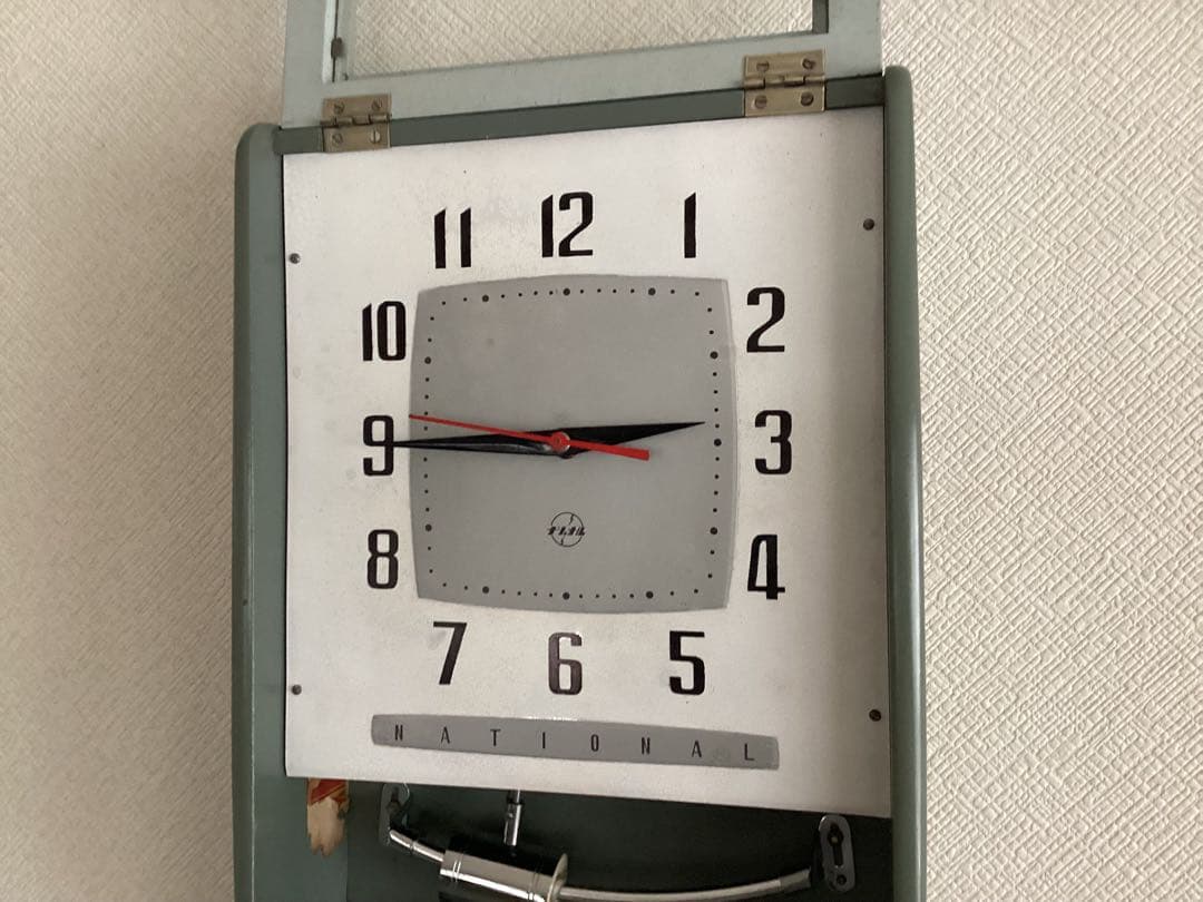 National(現Panasonic)電磁式振り子時計　昭和30年代