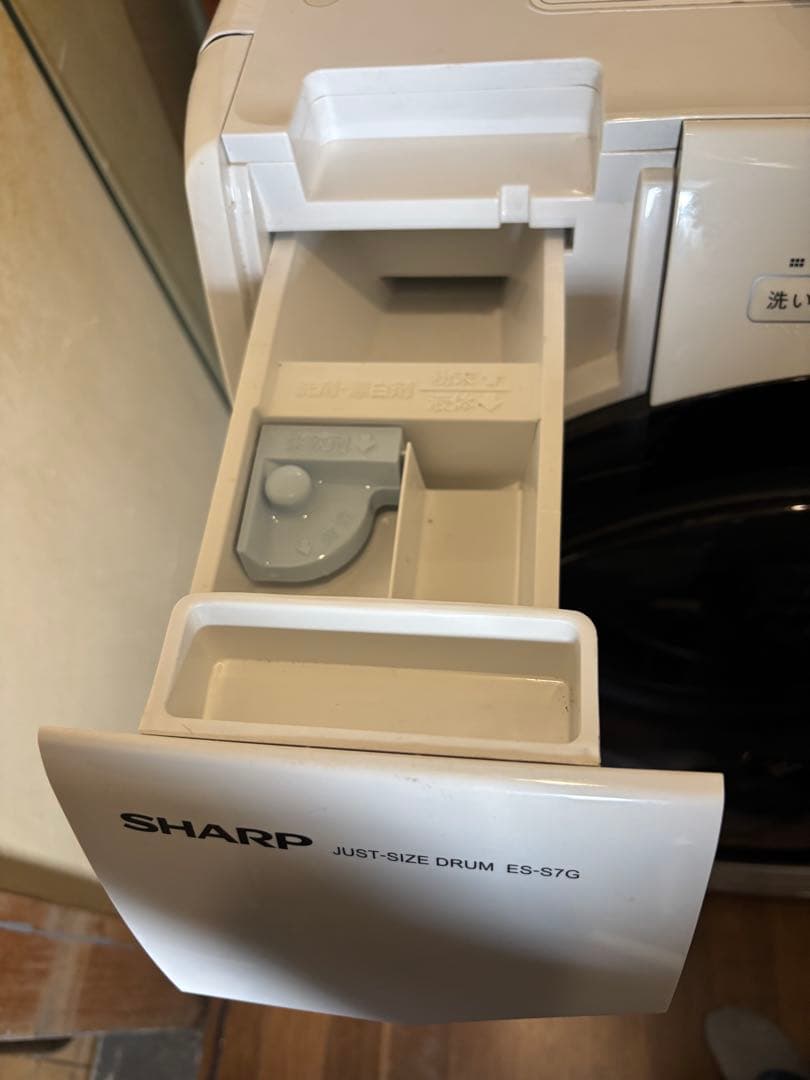 SHARP ドラム式洗濯機 ES-S7G-WL 7kg 2022年