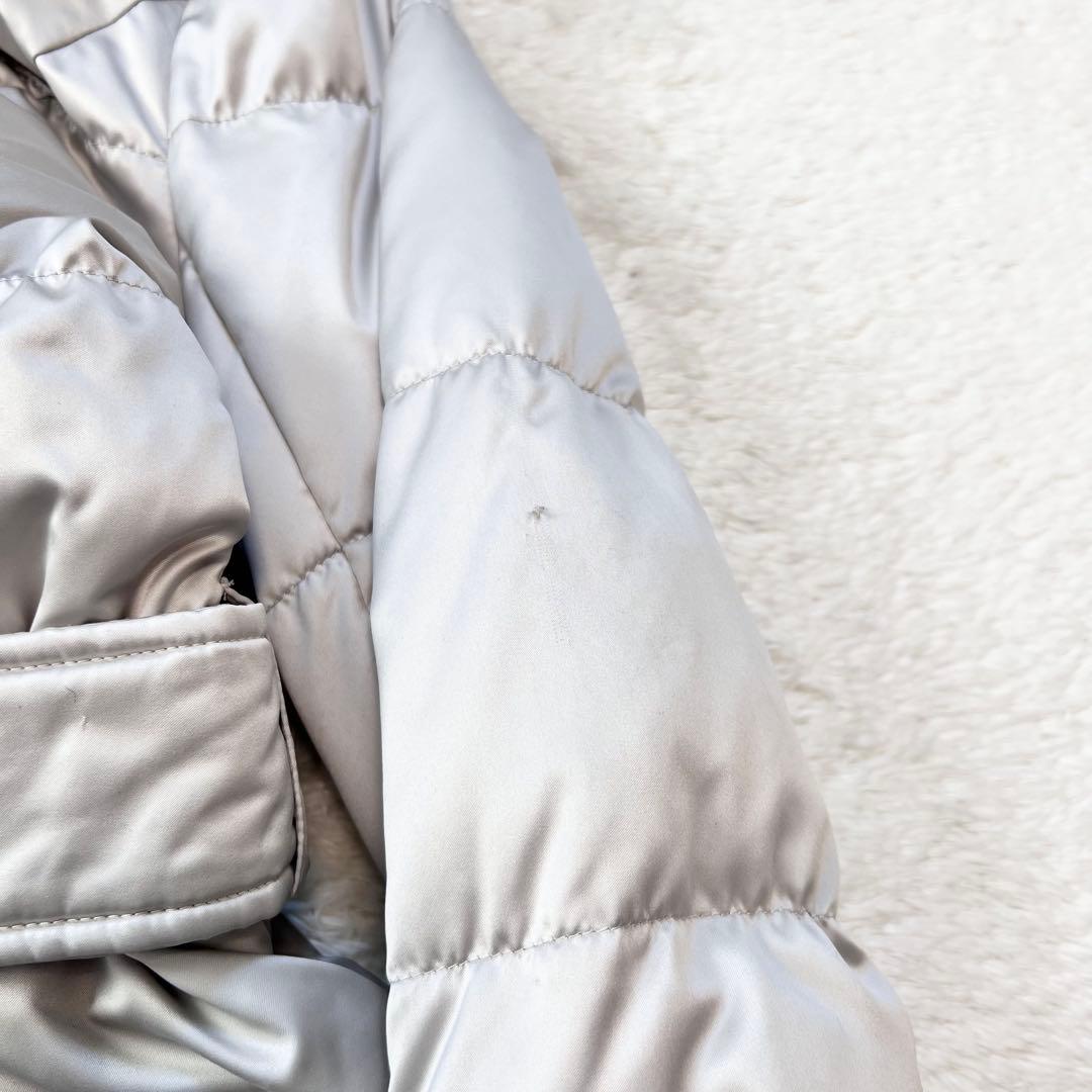 【エポカ】ダウンコート フォックスファー 2way Aライン ベルト 40