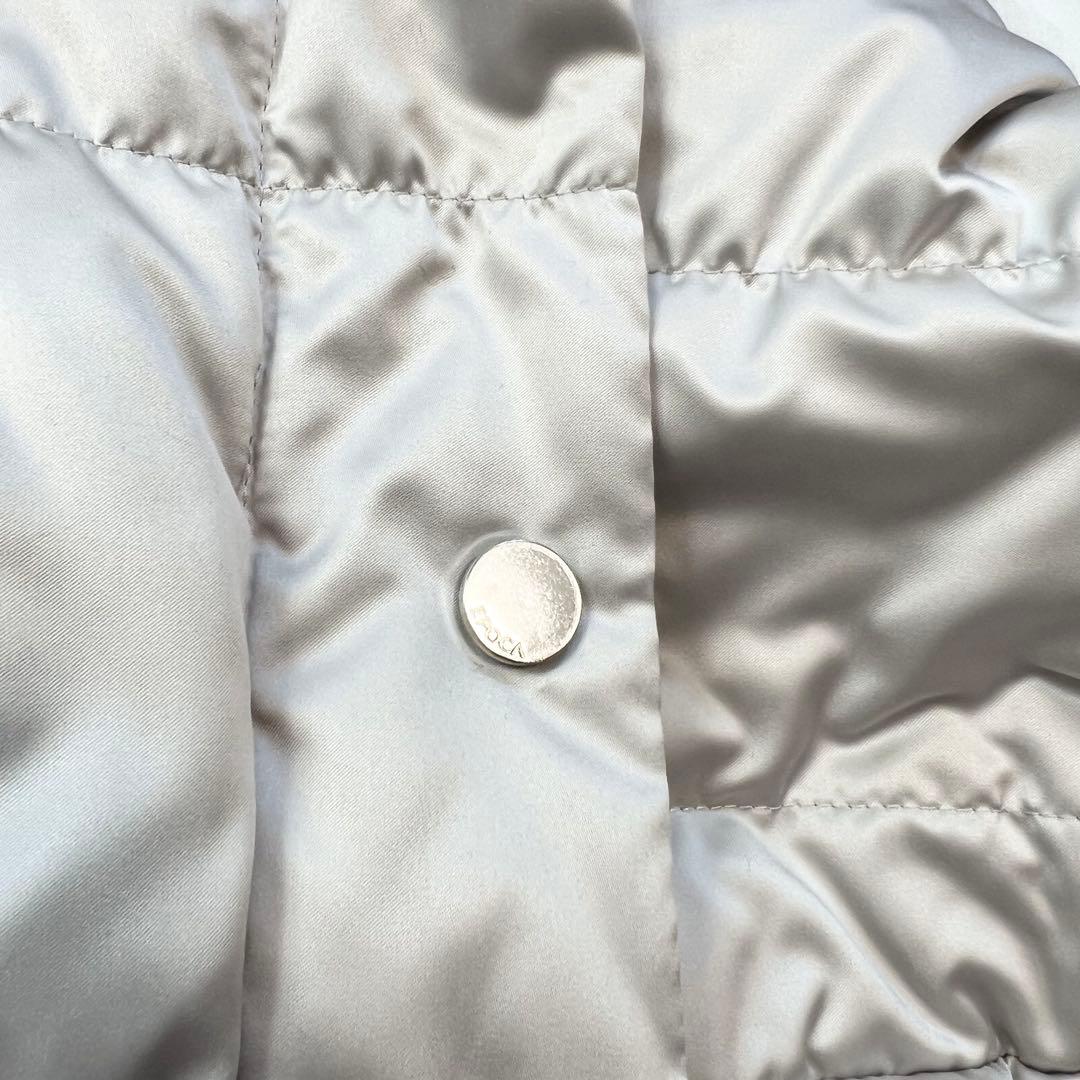 【エポカ】ダウンコート フォックスファー 2way Aライン ベルト 40