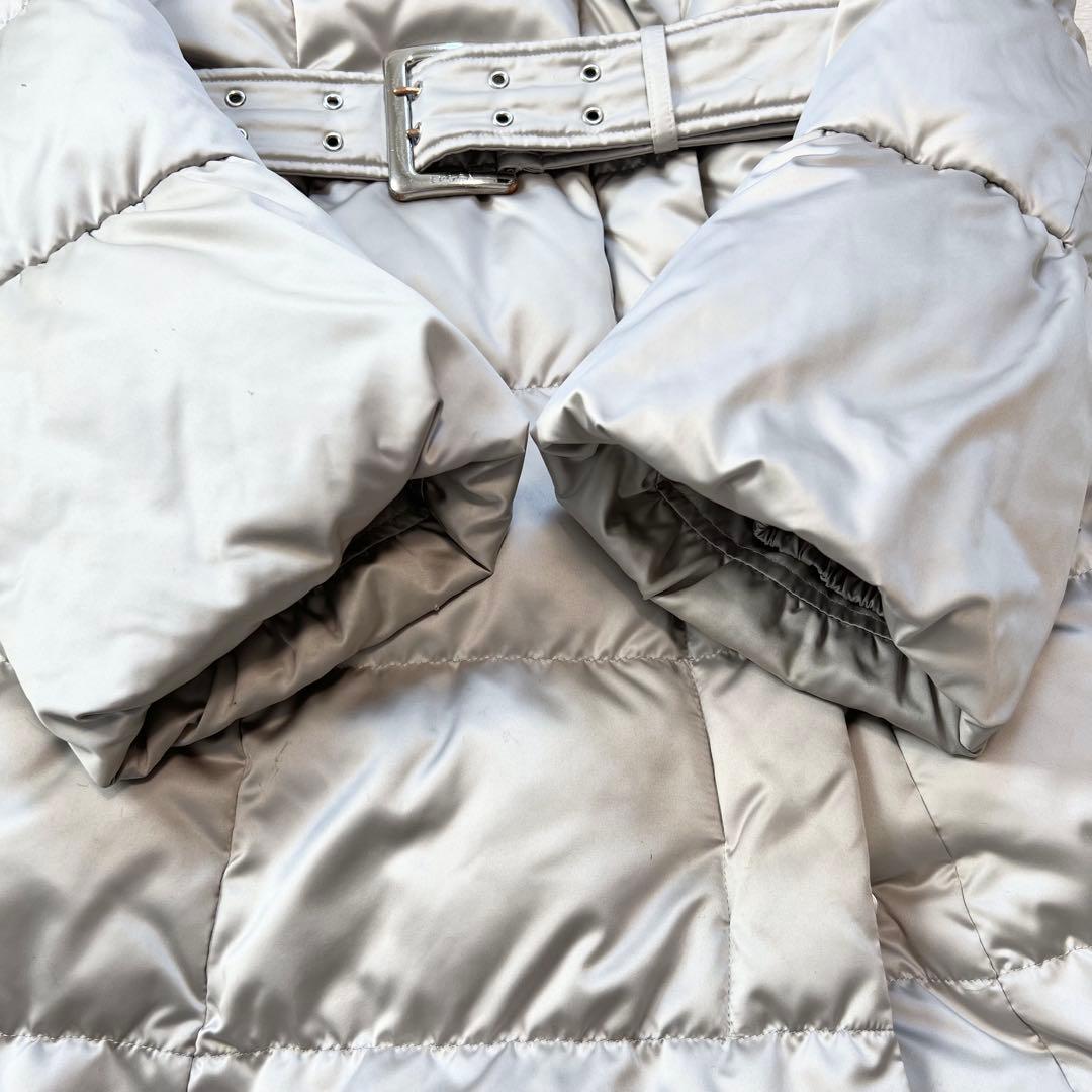 【エポカ】ダウンコート フォックスファー 2way Aライン ベルト 40