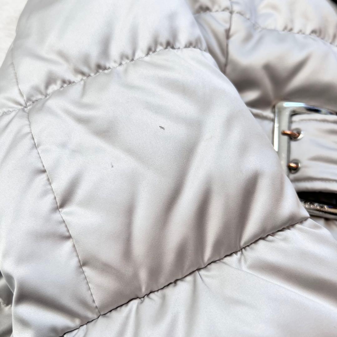 【エポカ】ダウンコート フォックスファー 2way Aライン ベルト 40