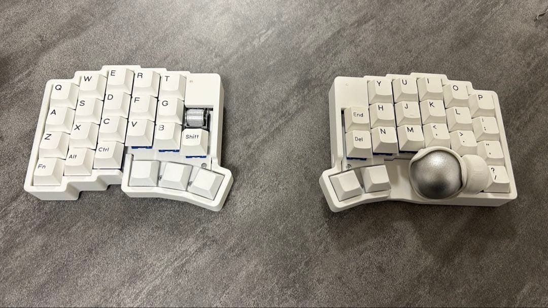 無線keyball 系キーボードroBa