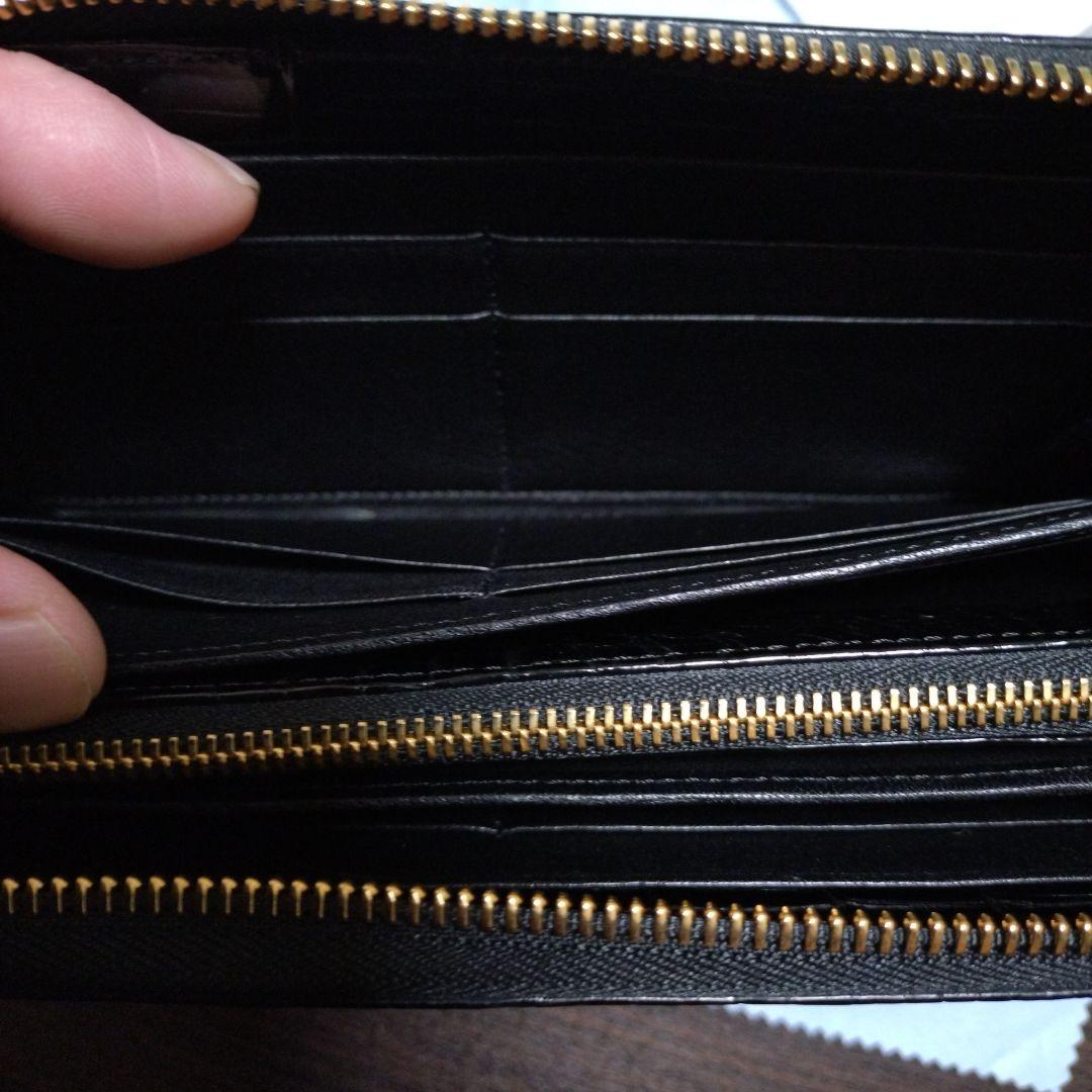 TOKYO CROCODILEシャイニング加工スモールクロコダイル 見付4箇所も