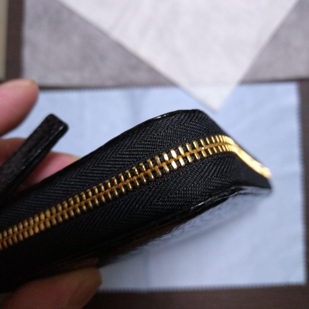 TOKYO CROCODILEシャイニング加工スモールクロコダイル 見付4箇所も