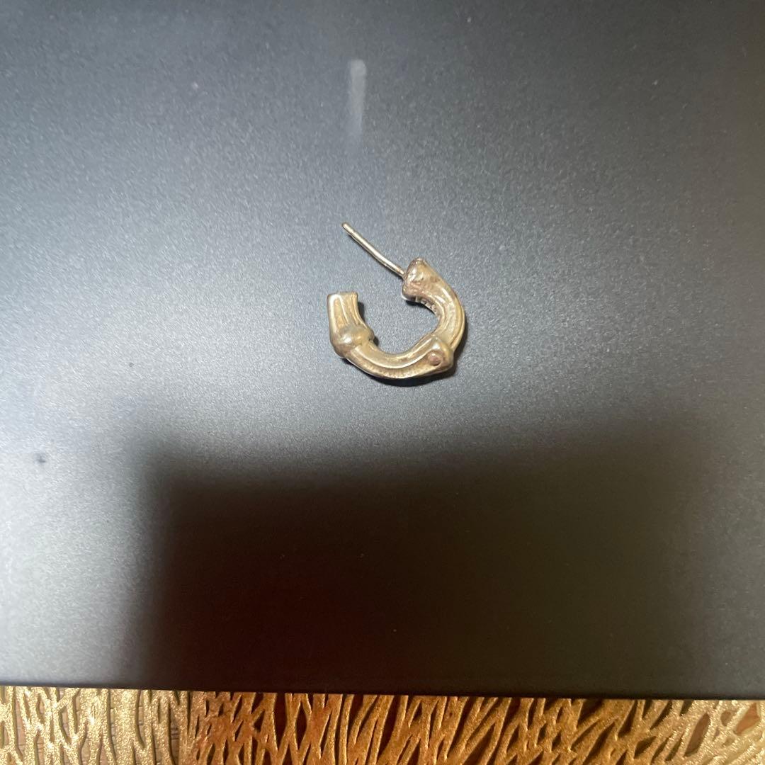 ティファニー　バンブー　シルバー フープ型ピアス(片耳用)