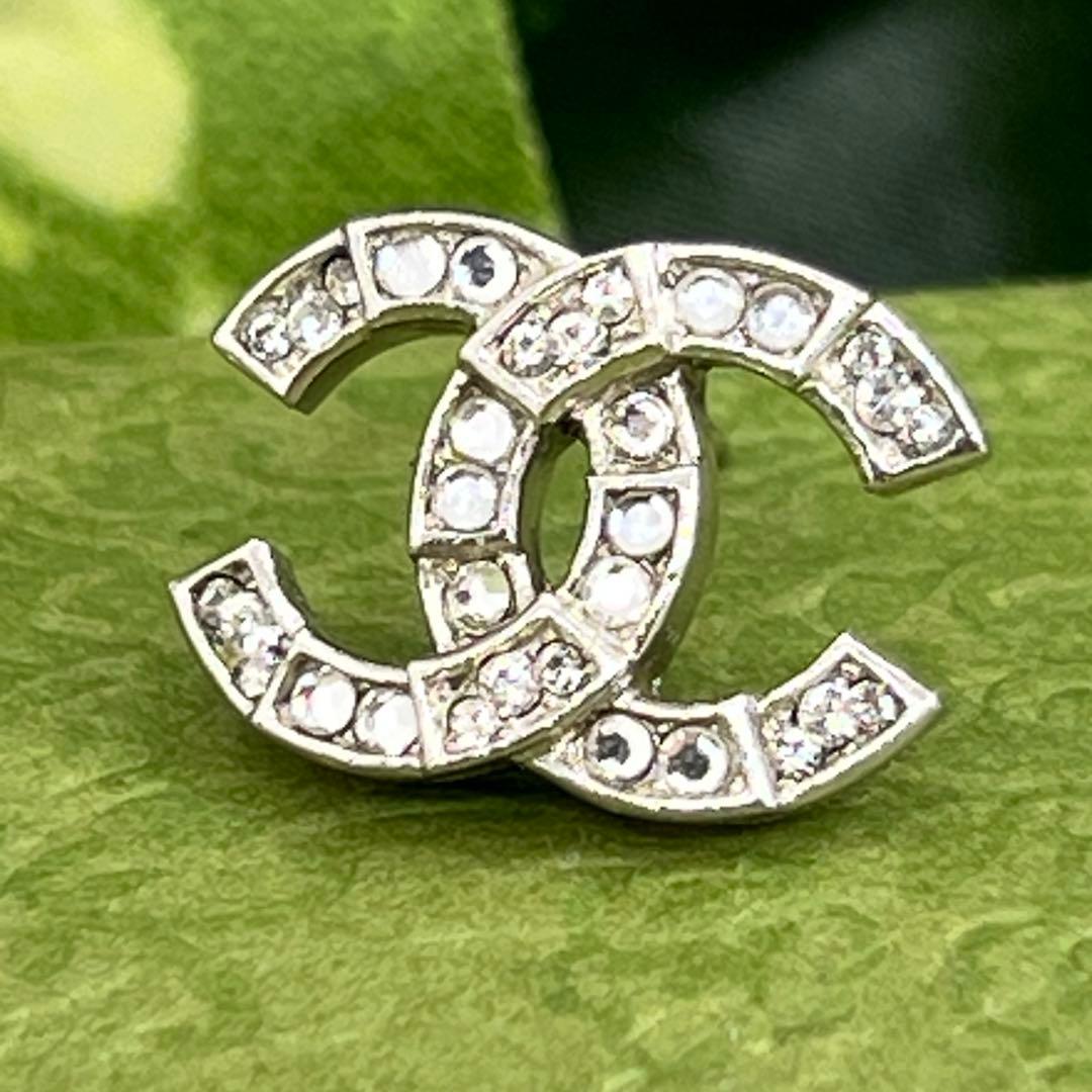 CHANEL ココマーク C20 A ラインストーン キラキラ ピアス 0619