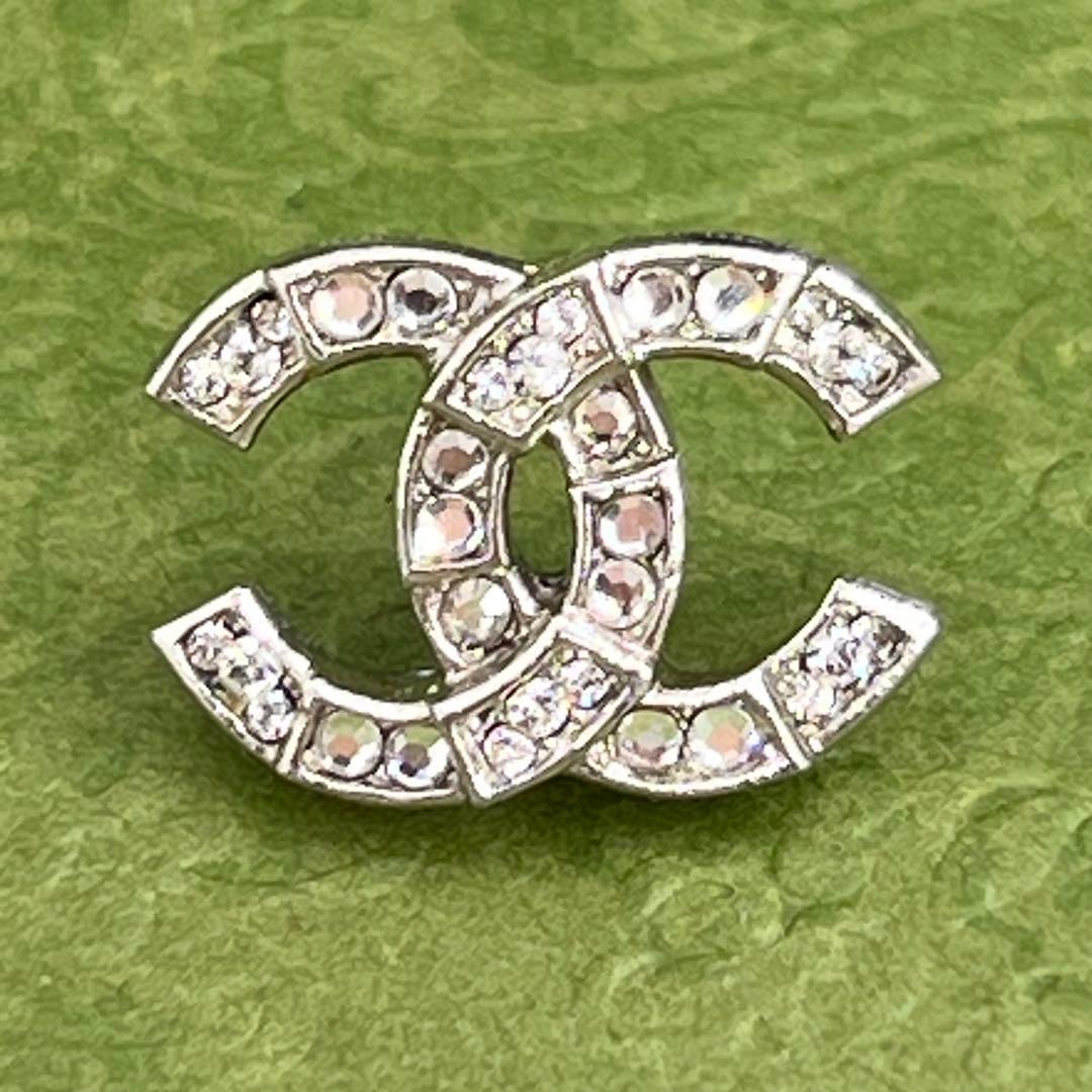 CHANEL ココマーク C20 A ラインストーン キラキラ ピアス 0619