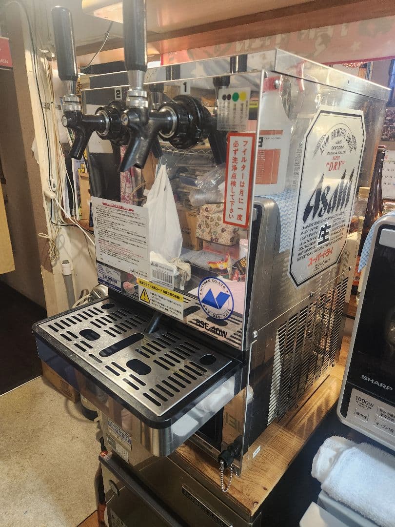 ニットクビールサーバーWコック レア木製コック付き 洗浄済み程度良好 フルセット