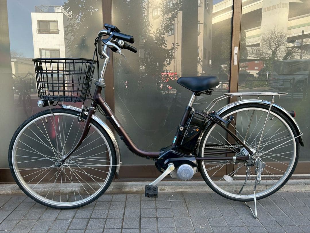 中古電動自転車 パナソニック ビビTX 26インチ チョコブラウン №3729