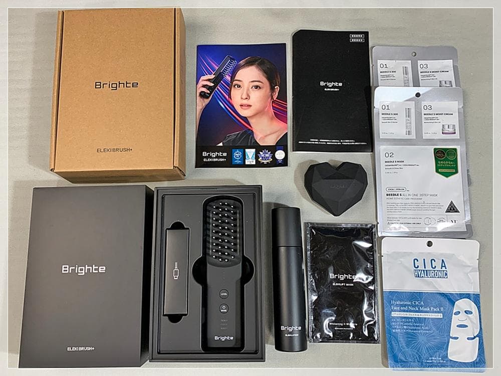 Brighte ELEKIBRUSH+ 話題のエレキブラシ自宅エステset 美品