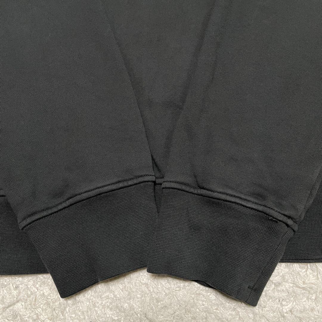 STONE  コットン　クルーネック　トレーナー　チャコールグレー