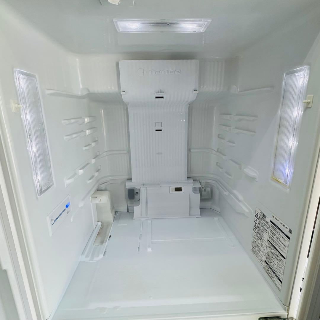 【送料込み】Panasonic エコナビ搭載冷蔵庫 NR-FTM478S-W