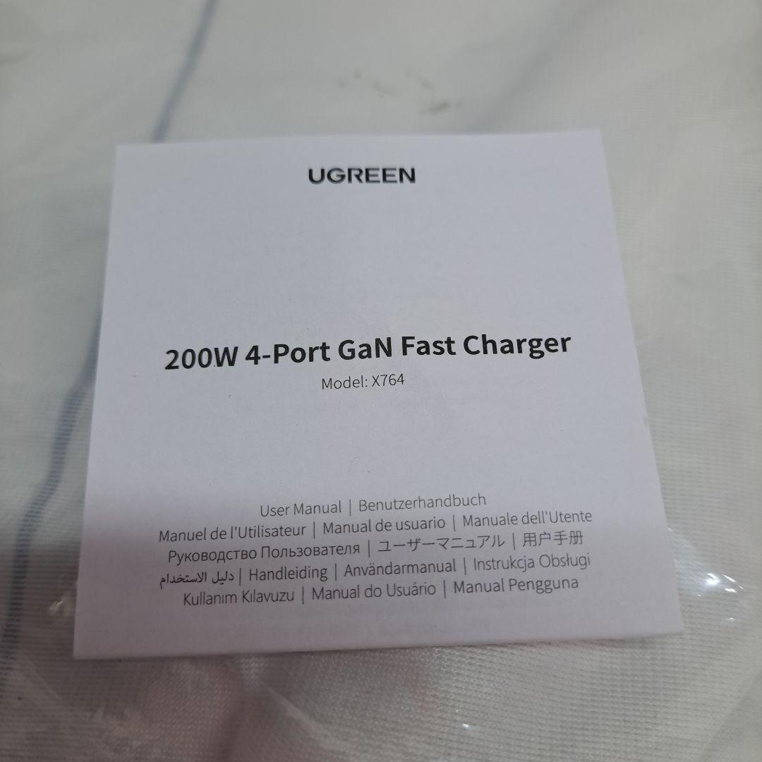 スマホアクセサリー UGREEN 4-Port GaN Fast Charger 200W