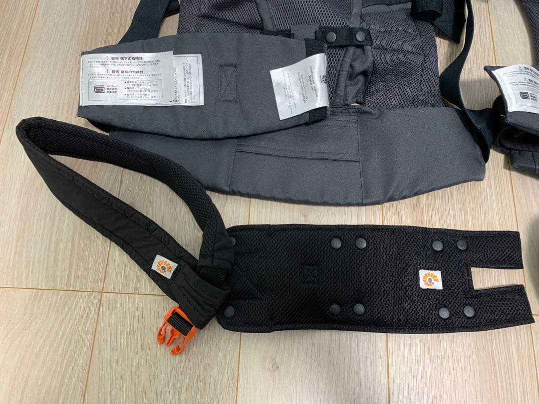 【付属品完備】エルゴ アダプト グレー 抱っこ紐 2個セット ウエストベルト付き