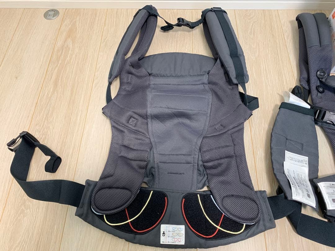 【付属品完備】エルゴ アダプト グレー 抱っこ紐 2個セット ウエストベルト付き