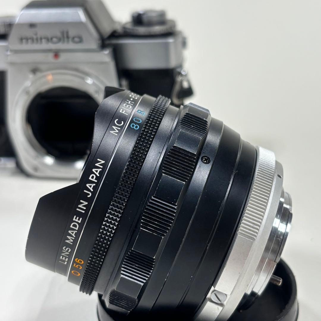 Minolta XE 一眼付き　Rokkor 16mm f2.8fish eye